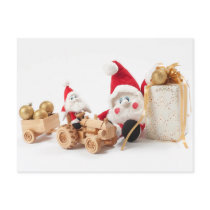 Christmas toys postcard