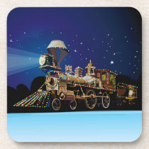 Christmas Train cork coasters