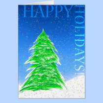 Christmas Tree Abstract cards