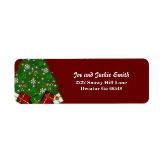 Christmas Tree Address Labels