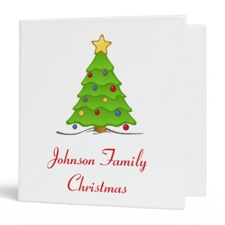 Christmas Tree Album - Customizable Binder