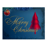 Christmas Tree and Ornament Postcard