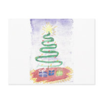 Christmas Tree art by Wendy C Allen Postcard by eelkat Christmas Tree art by Wendy C Allen Postcard