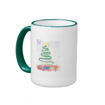 Christmas Tree art by Wendy C Allen  zed mugs