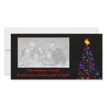 Christmas Tree at Night photo cards by Woodswalker Christmas Tree at Night photo cards