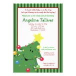 CHRISTMAS TREE Baby Shower 5x7 Invitation Green
