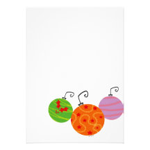 Christmas tree balls custom announcements