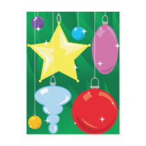 Christmas Tree Baubles postcards by alternateworlds Christmas Tree Baubles postcards