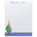 Christmas Tree blue To Do List Letterhead Design