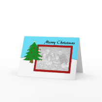 Christmas Tree Border cards