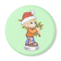 Christmas Tree Boy magnets