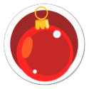Christmas Tree Bulb stickers by mycartoonartist Christmas Tree Bulb stickers