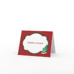 Christmas Tree Candy Buffet Candy Name card