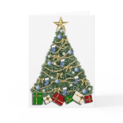 Christmas tree cards