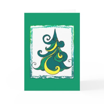 Christmas tree cards