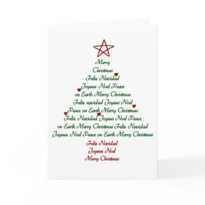Christmas Tree card by tshirtfun