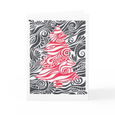 Christmas tree cards