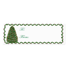 Christmas Tree Christmas Tag Card profilecard