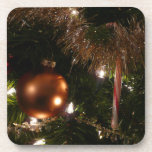 Christmas Tree Cork Coaster Set