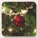 Christmas Tree Cork Coaster Set