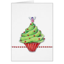 Christmas Tree Cupcake Card cards