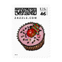 Christmas tree cupcake postage