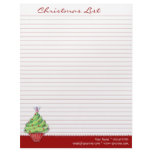 Christmas Tree Cupcake red To Do List Custom Letterhead