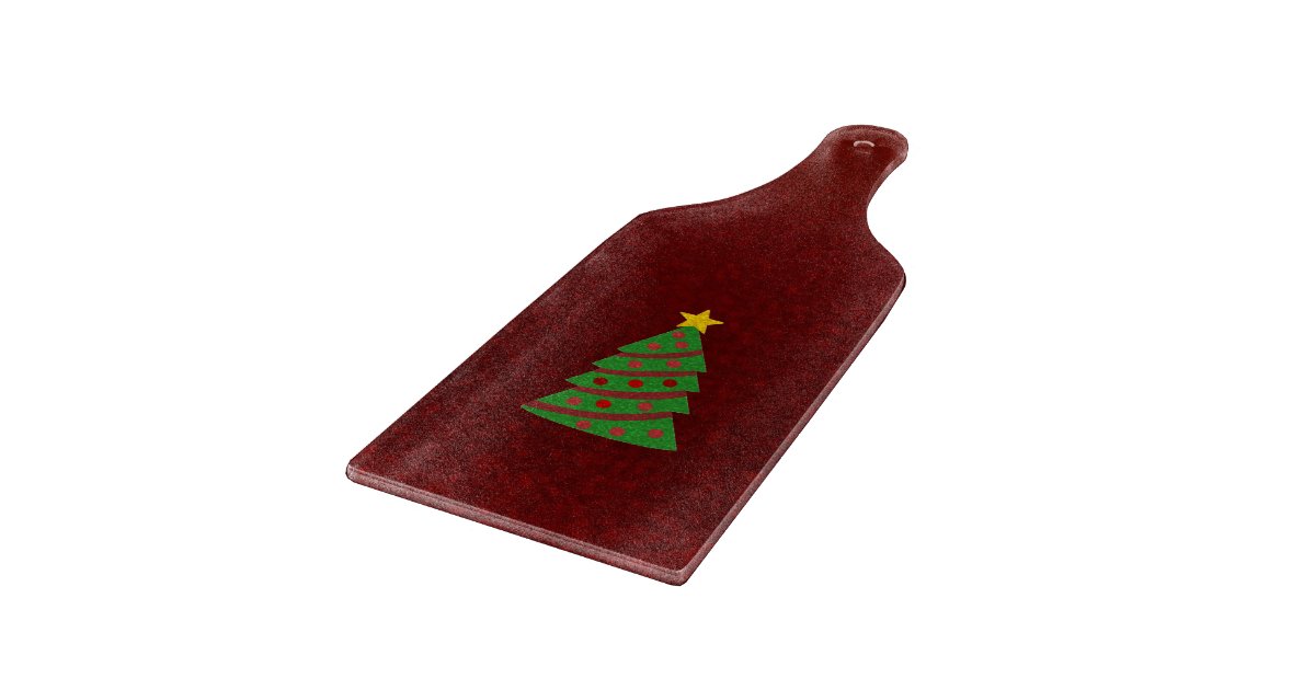 Christmas tree cutting board Zazzle