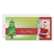 Christmas Tree Design Photo Greeting Card