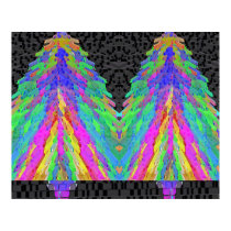 Christmas Tree -  Diamond Patterns posters