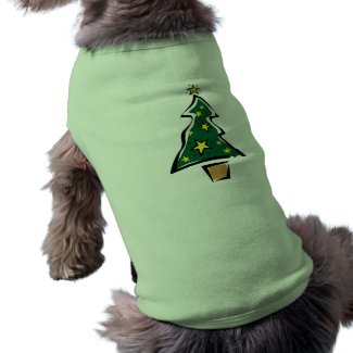 Christmas tree petshirt