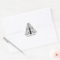 Christmas Tree Envelope Seals stickers