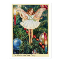 Christmas Tree Fairy Postcard