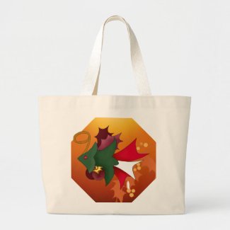 Christmas Tree Fish Jumbo Tote Bag