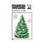 Christmas tree & Flakes Stamp