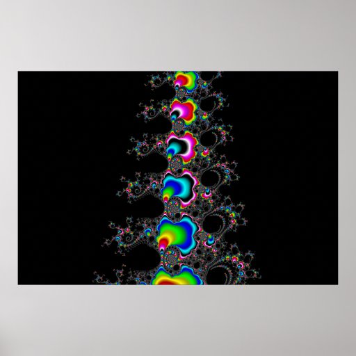Christmas tree - Fractral Posters