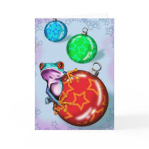 Christmas Tree Frog cards