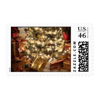 Christmas Tree & Gifts Postage stamp