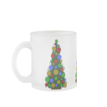 Christmas Tree Glass Mug by HolidayFun Christmas Tree Glass Mug