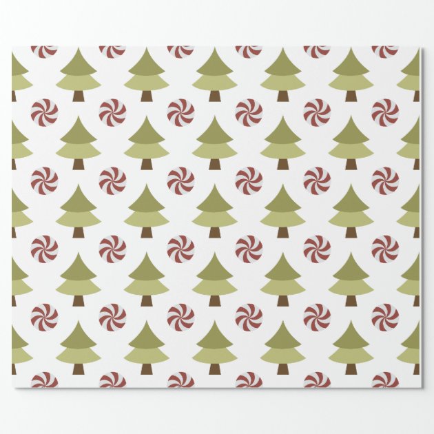 Christmas Tree Glossy Wrapping Paper