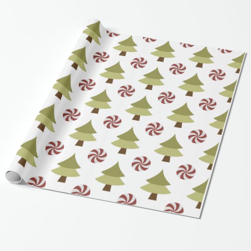 Christmas Tree Glossy Wrapping Paper | Zazzle