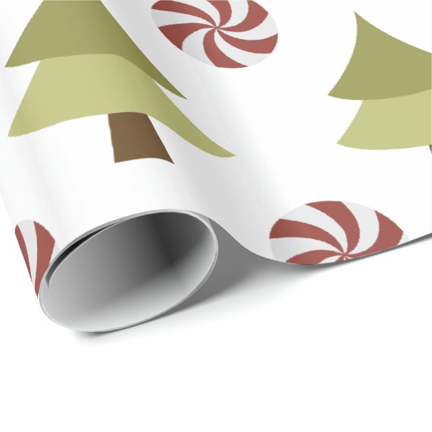 Christmas Tree Glossy Wrapping Paper 3/4
