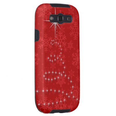 Christmas Tree Gold Swirl Samsung Galaxy S3 Cover