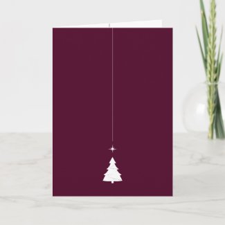 Christmas tree greeting card card