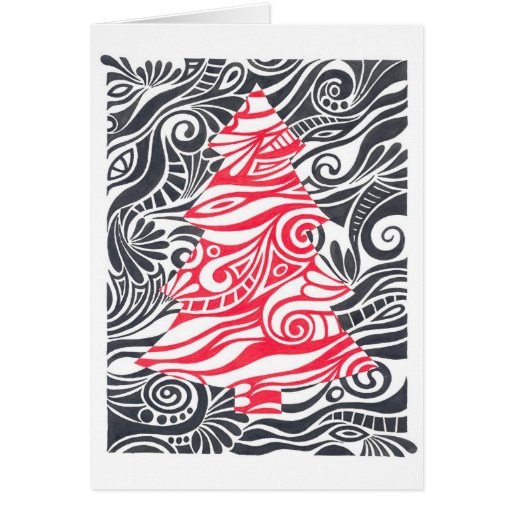 Christmas tree greeting card