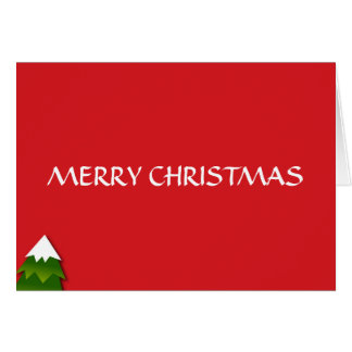 CHRISTMAS TREE GREETINGS CARD