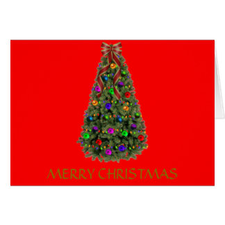 CHRISTMAS TREE GREETINGS CARD