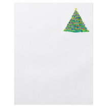 Christmas Tree Hand Drawn and Painted flyers