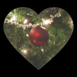 Christmas Tree Heart Sticker
