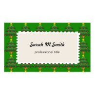 Christmas tree, holiday, green business card template